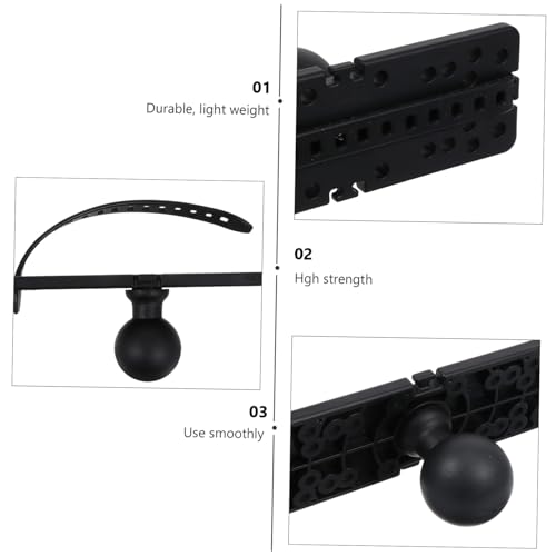 Support de détecteur de poisson VILLCASE en nylon noir pour canoë