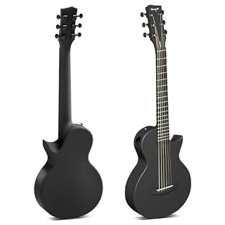Enya Nova Go Mini Guitare – Guitare Acoustique Noire 1/4 en Fibre de Carbone pour Enfant Adulte Débutant, Guitare de Voyage, Éducation Musicale pour Enfants, Cadeau de Pâques, D’anniversaire, de Noël - Les Beatles, Paul McCartney, John Lennon, RIngo Starr, George Harrison Enya Nova Go Mini Guitare – Guitare Acoustique Noire 1/4 en Fibre de Carbone pour Enfant Adulte Débutant, Guitare de Voyage, Éducation Musicale pour Enfants, Cadeau de Pâques, D'anniversaire, de Noël – Image 2