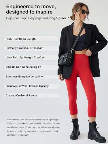 Image of Conceited High Waist Leggings in Shorts, Capri and Full Length - Buttery Soft - 3 inch High Waistband - Regular and Plus Size