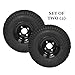 Marastar Turf Traction 18x8.50-8 Tire and Wheel Assembly for Golf Carts, 4-Bolt Wheel, All-Terrain - Set of 2
