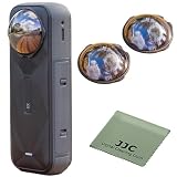 JJC ND Filter für Insta360 X5,Neutraldichtefilter ND 32 Filter für Insta 360 X5 Objektiv,ND32 Graufilter Zubehör 4 Blenden Lichtreduktion Mehrfachvergütung HD Optikglas ND-Filter mit Reinigungstuch