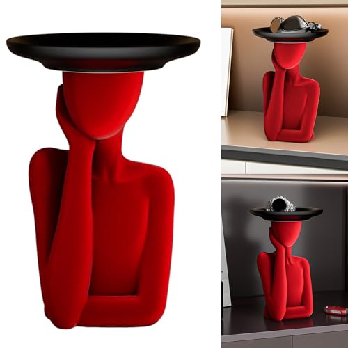 Solution de rangement compacte en résine figurine coupelle bijoux - 3