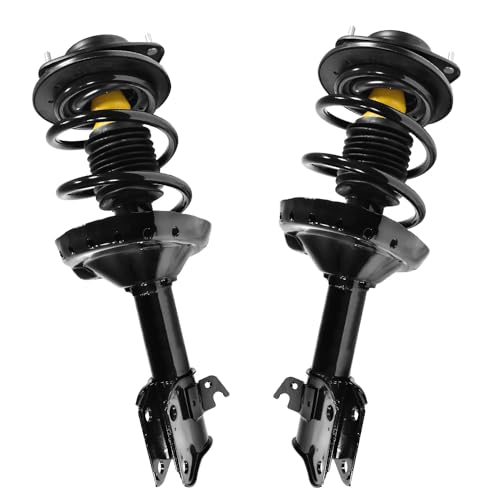 Image of Detroit Axle - 6pc Struts Sway Bars for 2005-2009 Subaru Legacy [Sedan], 4 Front Rear Struts with Coil Springs 2 Front Sway Bars 2006 2007 2008 Suspension Replacement
