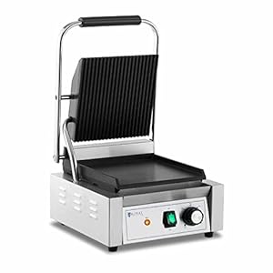 Royal Catering RCPKG-1800-M Contactgrill geribbeld + glad 1.800 W elektrische grill elektrische grill elektrische grill