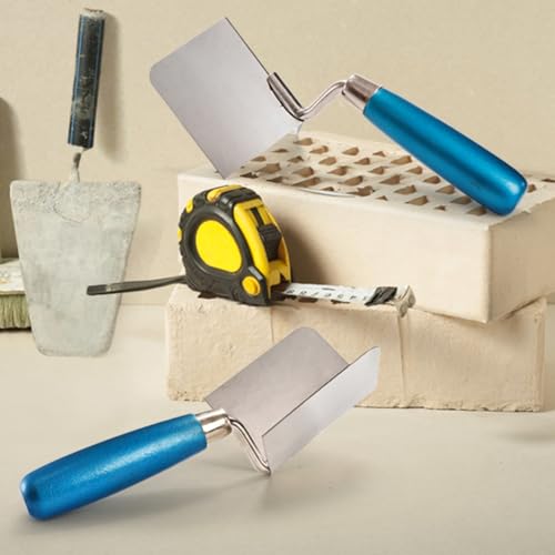 Peohud 2 Pieces Drywall Corner Tool Set, Inside and Outside Corner Knife, Stainless Steel Corner Trowel, Concrete Finishing Tool for Plastering Bricklaying Corner Finishing Work - Image 7