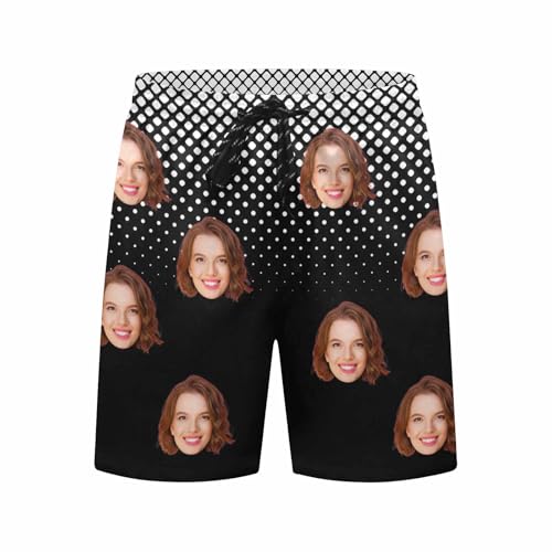 Custom Face Men's Swim Trunks Personalized Summer Beach Board Shorts Customized Photo Swimsuit Swim Shorts for Men3