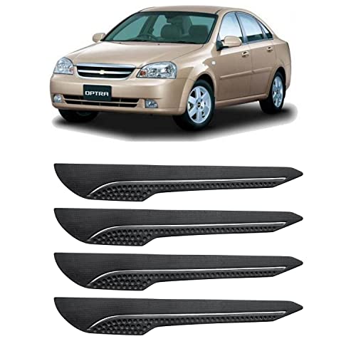 Image of AOSIS-Car Bumper Protector /Bumper Guard for Chevrolet Optra with Single Chrome Stripe (4-Pcs)