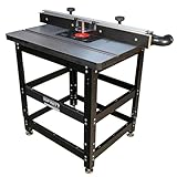 Infinity Tools Pro Cast Iron Top Router Table Package w/Mast-R-Lift II – Heavy-Duty 24