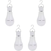 ikaufen 4X Rechargeable Emergency LED Lighting Bulbs Battery Operated 12W E27 Daylight