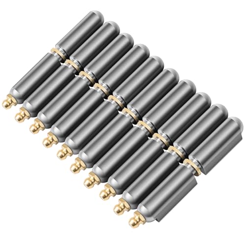 Zonon 10 Pcs 3 Inch Weld on Hinges Bullet Barrel Weldable Hinges, Zerk