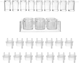 GLEAVI 1set Multifunctional Plastic Plate Chemical Reaction Board with Wells Spot Plates for Accurate Experiments for Lab Use