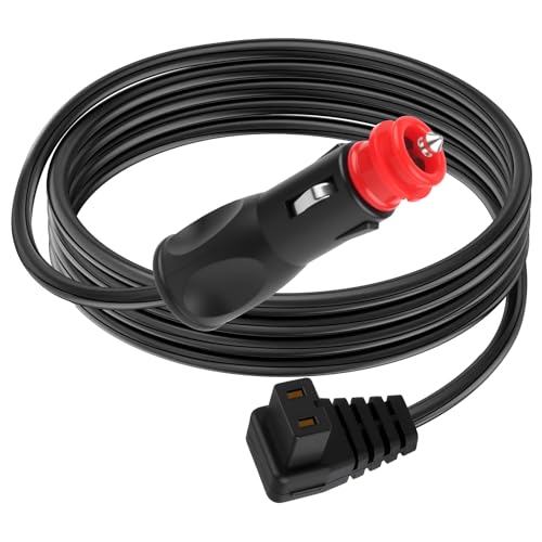 Cabo de isqueiro de 12 V para frigorífico elétrico de 1,2 m, cabo de alimentação, cabo de carregamento para tomada de cigarros, compatível com Alpicool Mobicool Vevor e outros frigoríficos