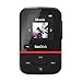 SanDisk 16GB Clip Sport Go MP3 Player, Red - LED Screen and FM Radio - SDMX30-016G-G46R