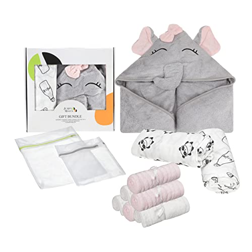 Perfectos Regalos Para Bebes Recien Nacidos, Regalo Bebe Que Contienen Los Artículos Esenciales De JM Para El Bebe Recien Nacido - Elefante Rosa Cover