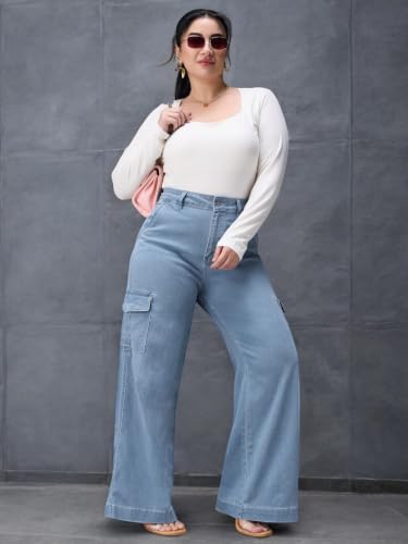 Image of Miss Chase A+ Women's Bootcut High Rise Regular Stretchable Denim Jeans