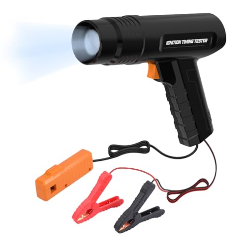 Luz de sincronización de encendido automotriz, pistola de sincronización de motor de 12 V, luces de sincronización fuertes con lámpara estroboscópica, kit de herramientas de sincronización para coche,