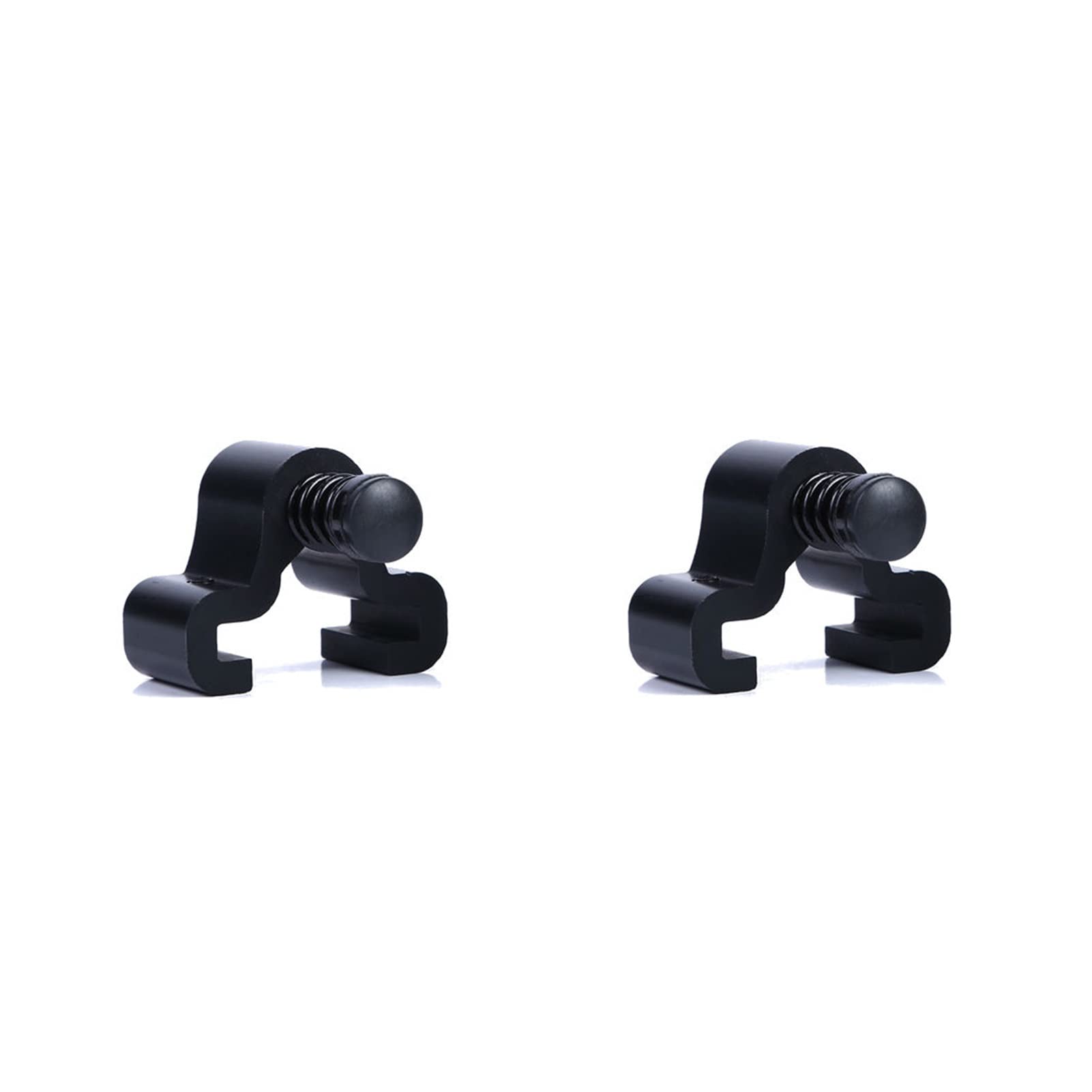 Edede 1 Pair Sliding Door Hardware Sliding Barn Door Hardware Kit Black Door Stoppers (One Pair)(1 Pair)