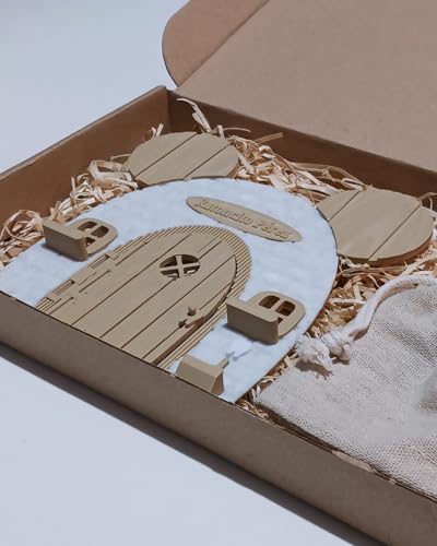 Miniatura 3 de Miyiyiyo Puerta Ratoncito Pérez, Ideal Para Decorar La Habitación De Tus Hijos. Casa Con Puerta Que Se Abre Con Cajón Para Colocar El Diente.Casa Mágica Del Ratón Pérez.