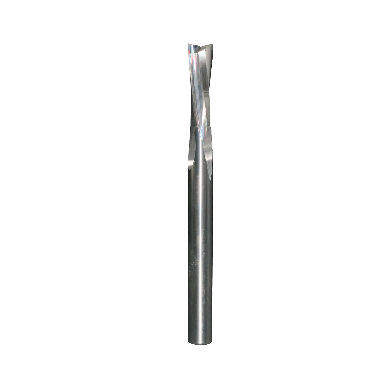 2 Flutes Down Cut Low Helix Spiral Router Bit Solid Carbide CNC end Mill 2 Pieces 1/4 inch Shank 13/16 Cutting Diameter 3 inch Overall Length LHD02 (2)
