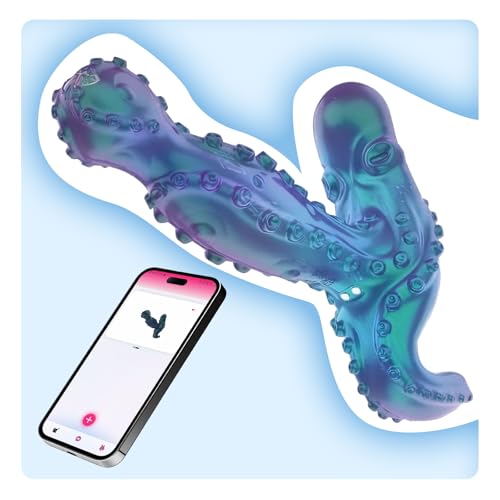 Oziral Vibromasseur anal rotatif à 360° pour homme, stimulation de la prostate, massage pour homme, contrôlé par application, 9 modes de vibration. Plug anal unisexe, jouet sexuel pour homme.