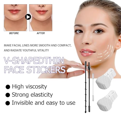 2 Pieces Of 80 Tablets Lift Face Stickers, Face Lifting Tape, Facelifting Stickers, Invisible Thin Face Stickers - Image 3