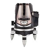 山真製鋸(Y'sGOD JAPAN) ブラックレーザードット照射墨出し器 DBR-06 DOT(本体+受光器+三脚)フルセットモデル DBR-06 DOT-W (4方向大矩・4垂直・1水平ライン照射タイプ) レーザーライン(赤)