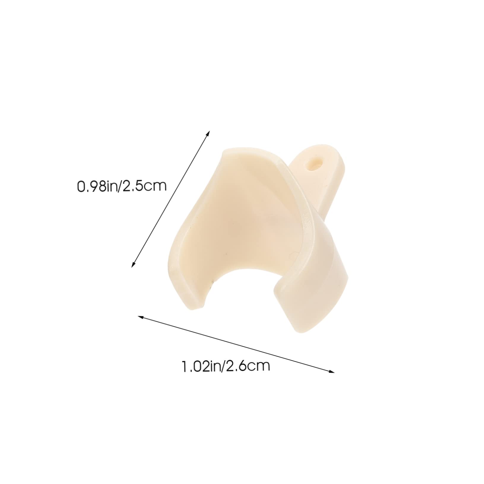 HANABASS 5pcs Clarinet Finger Rest Soprano Recorder Instrument Cover Plastic Thumb Mat for Clarinet