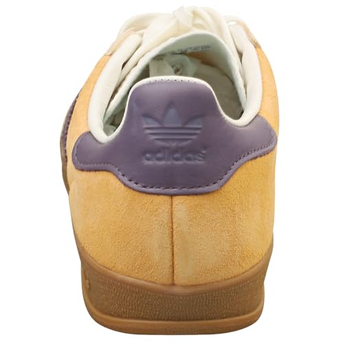 Image of adidas Gazelle Indoor Men's Sneaker, Glow Orange /Shadow Violet /Off White, Size 4