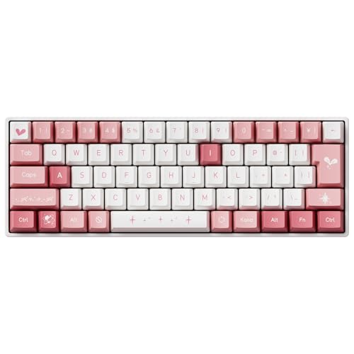 KizunaAI（キズナアイ） 限定コラボデザイン ゲーミングキーボード 日本語配列 有線接続 FUN60 KizunaAI Special Edition 描き下ろしデザイン 限定キーキャップ 専用箱 かわいいピンク 最大0.005mm ラピッドトリガー テンキーレス