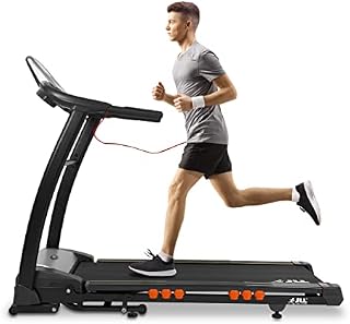 JLL S400 Folding Treadmill, 2023 New Generation Digital Control 4.5HP Motor, Large Running Area, 20 Level Incline, 15 Programmes, Speakers, Bluetooth, USB & AUX, 16 Point Cushion Deck, LCD Display