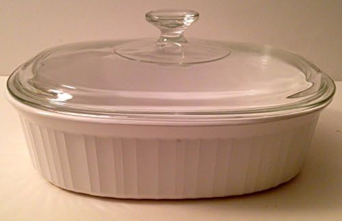 Corningware Vintage French White 2.5 Quart Baker Serving Casserol...