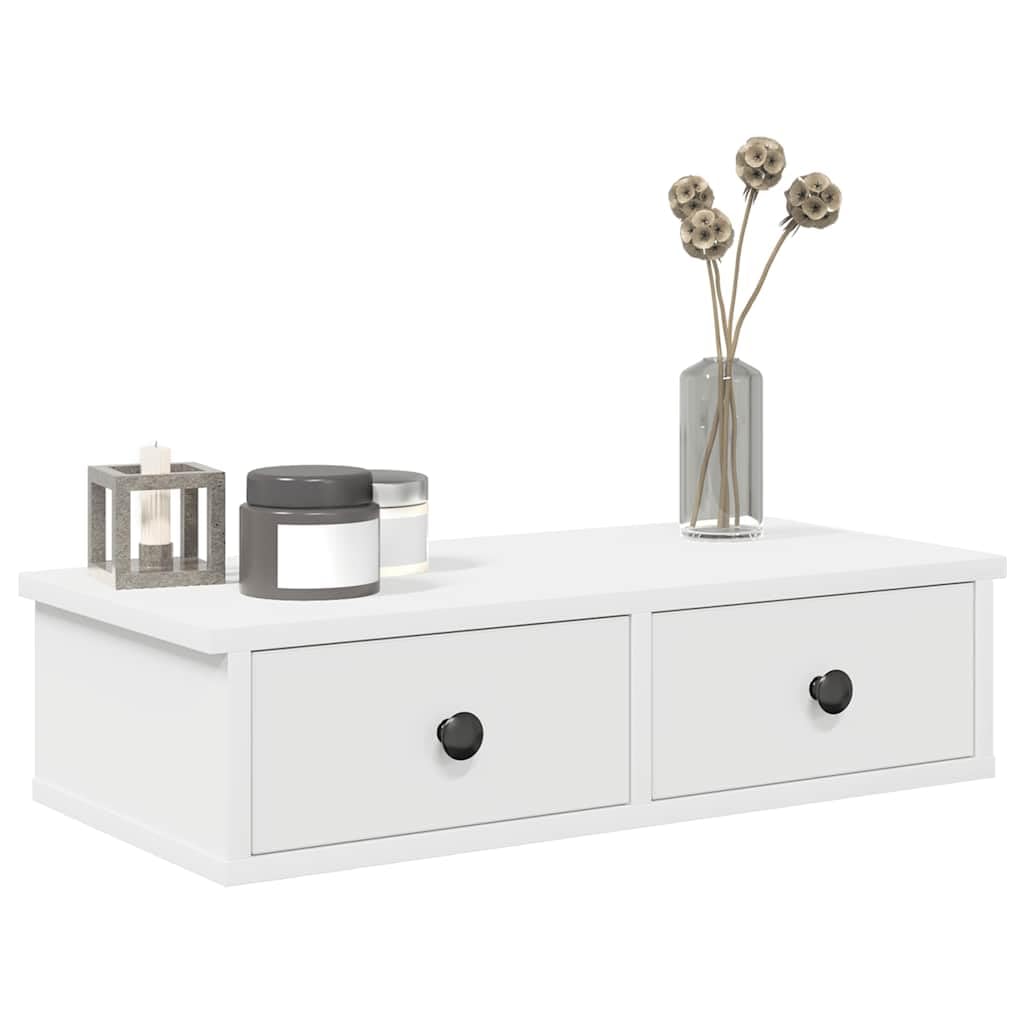 Estantería de pared con cajones de madera, mesita de noche flotante con espacio de almacenamiento para sala de estar y dormitorio, estante decorativo para decoración y fotografías