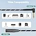 JOLGOO 1/4 TRS Right Angle to XLR Male Audio Cable, 10ft 3-pin XLR Male Balanced Audio Cable for Mixer, Microphone, Studio, Stage Equipment, Reliable Connection for Clear Sound