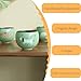 Ceramic Coffee Cups, Egg cup, Chinese Traditional Handmade Porcelain, High-temperature Underglaze, Tea Cups, Gift for Friends, Girlfriend, Colleagues, Supervisor, Family.(dachshund)