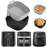 2PCS Silicone Air Fryer Liners for 4-5QT,7.8inch Air Fryer Liners for Chefman/Instant Pot Vortex Plus/Beelicious/Gourmia/Beelicious Pro/Cuisinart/GreenLife/CULINARY CHEF/Philips NA229/220 4 4.4 4.5 qt