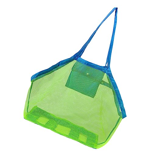 1pc Large Capacity Mesh Tote Bags for Beach Portable Storage Bag with Handle Dacron Material for Outdoor Use for Family Adventures and present Giving
