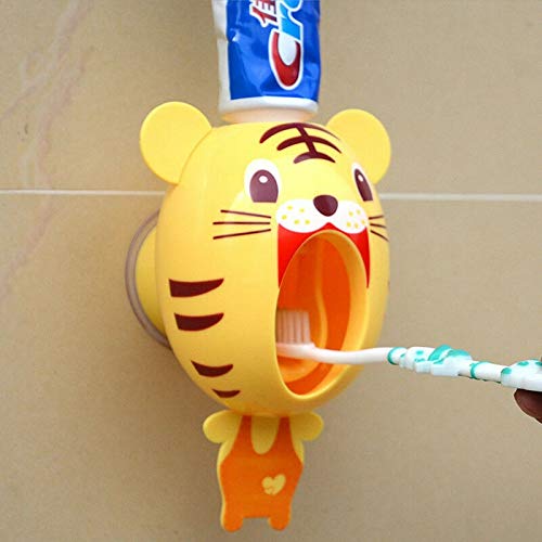 Dispenser automatico di dentifricio nuovi capretti animali del fumetto sveglio Set Design del fumetto bagno famiglia portaspazzolino (Color : 1)