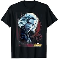 Marvel Infinity War Black Widow Geo Portrait Camiseta