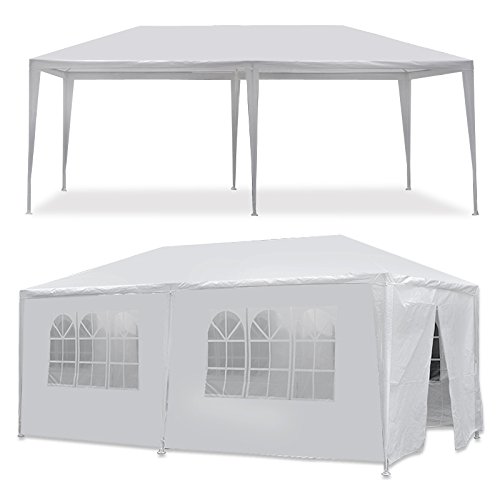 Smartxchoices 10' X 20' Outdoor White Waterproof Gazebo Canopy Tent With Removable Sidewalls Windows Heavy Duty Tent For Party Wedding Events Beach Bbq… #TOP30