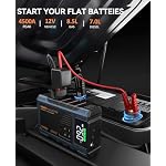 Car Battery Charger Jump Starter with Air Compressor, 4500A Jump Box for Car Battery Portable Jumper Cables with Battery Pack, 12V Jumpstart Combo 150PSI Tire Inflator Air Pump (8.5L Gas/7.0L Diesel) - Image 2