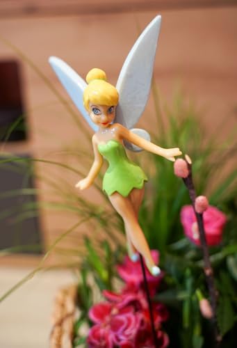 Christmas Inspirations Pendiente de jardín 3D de hada Campanilla, altura: 40 cm, diseño de flores de Peter Pan, moderno, decoración de jardín, figura decorativa para el jardín