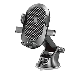 TANTRA Twist Universal Car Mobile Holder for Dashboard 360 with One Touch Technology – Expandable & Rotatable & Double Shift Locking for Windscreen & Table Desk, Car Accessories for Dashboard, Black…