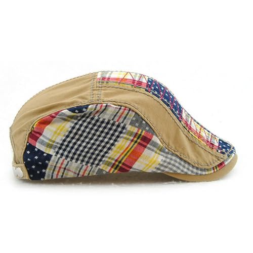 M MOACC Men Beret Hat Cotton Adjustable Newsboy Hats Cabbie Gatsby Cap,Beige #8597 - Image 3