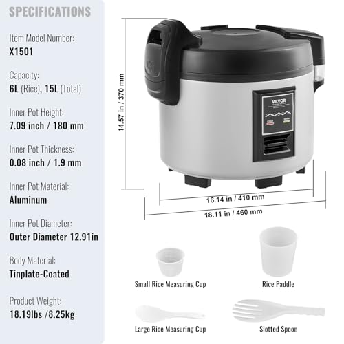 Vevor 15 L RICE COOKER Commercial Rice Cooker thumb #6