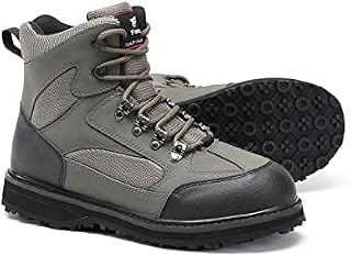 Men's Fishing Hunting Wading Shoes,Anti-Slip Durable Rubber Sole Lightweight Wading Waders Boots