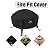 Himal Outdoors Fire Pit Cover- Heavy Duty Waterproof 600D Polyster with PVC Coating, Round Patio Fire Bowl Cover, 50 Inch, Black