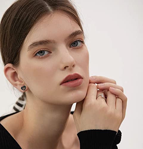 Cute Cat Paw Print Heart Stud Earrings for Women Teen Girls Stainless Steel Hollow Dog Puppy Animal Pet Cartilage Tiny Studs Earring Minimalist Jewelry Gifts Birthday2