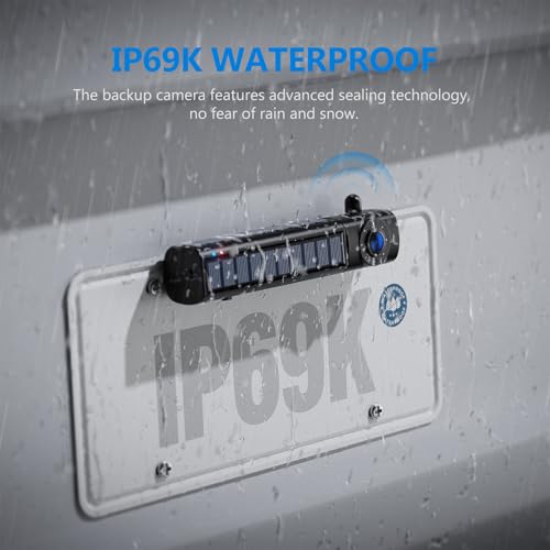 Image of Solar Wireless Backup Camera Auto On Off with 1080P 5 inch IPS Monitor