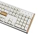 Keychron K10 HE QMK Wireless Gaming Custom Mechanical Keyboard, 2.4 GHz/Bluetooth/Wired Full-Size Hot-Swappable Programmable RGB Backlit Gateron Magnetic Switches for Mac Windows, Wood Frame-White