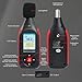 Decibel Meter Data Logger Digital Sound Decibel Meter, Sound Level Meter with 43,000 Data Record & Export, Rechargeable Noise Meter with A/C Frequency&DC Output, 3-Color Alarm, Real Time Measurement